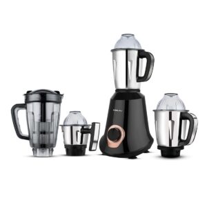 Bajaj Military Series Glamore 1000 W Mixer Grinder With 4 Jars (3 Stainless Steel Jars + 1 Fruit Filter Jar) | DuraCut Blades | Powerful Titan Motor | Unbeatable Toughness