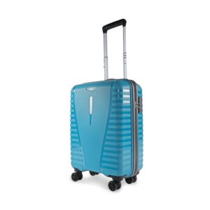 Aristocrat Airpro Cabin 55 Cm(Small) Polypropylene 360 Degree 8 Wheels Trolley Bag for Travel Hard Case Luggage, Lightweight with Combination Lock & Robust Trolley